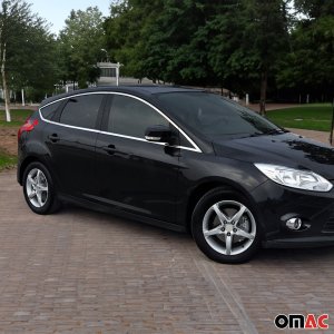 Ford Focus Window Trim - Omac - Gloss Silver - '12-'18